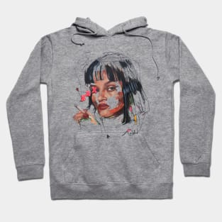 Mia | uma thurman | pulp fiction | movie star art | celebrity abstract masterpiece by tyler tilley Hoodie